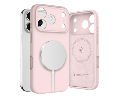 Etui do telefonów TECH-PROTECT Silicone Magsafe do Iphone 17 Pro Max Pink Pearl 5906302330249